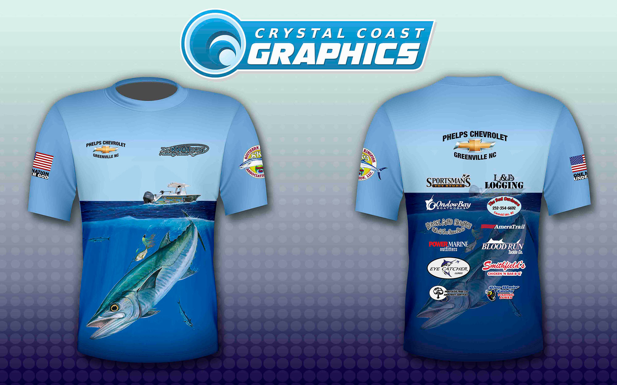 Custom Jerseys & Shirts Portfolio - Crystal Coast Graphics