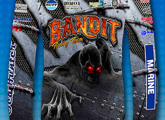 Crystal Coast Graphics designed and produced this custom jersey for .