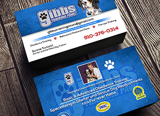 Crystal Coast Graphics designed and printed business cards for .