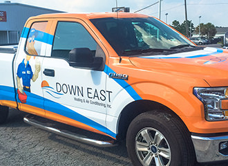 Crystal Coast Graphics designed and installed this .